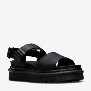 Dr Marten Voss Black Platform Sandals